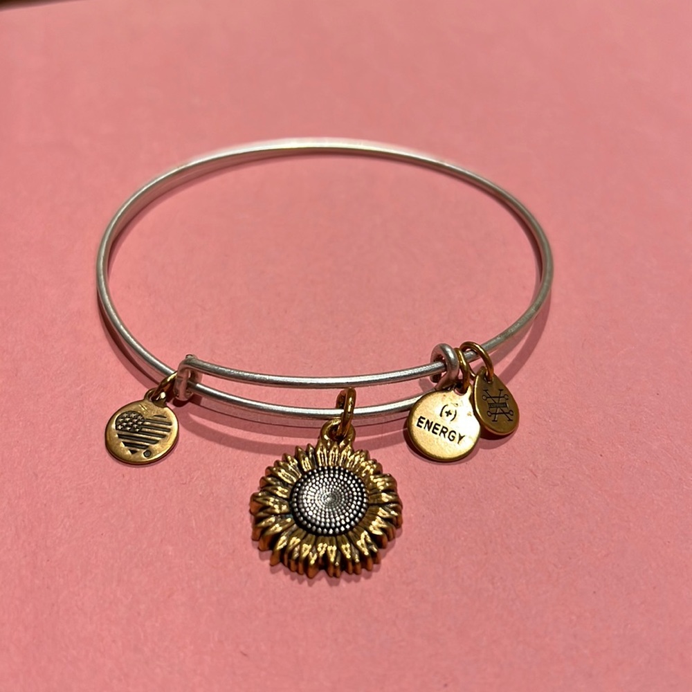 Alex and Ani sunflower bracelet